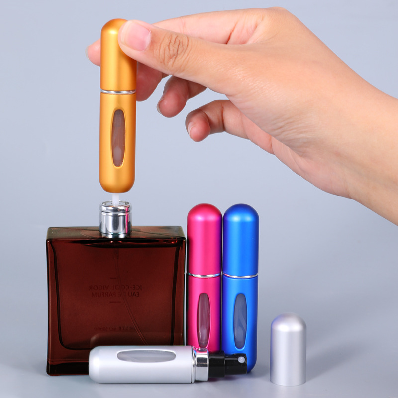 99 Mall Offer 10ml Travel-Size Refillable Perfume Spray Bottle - Leak-Proof Mini Atomizer with Fine Mist Pump, Compact and Lightweight Cosmetic Fragrance Container for Purses, Handbags & Travel Use By 99 Stores