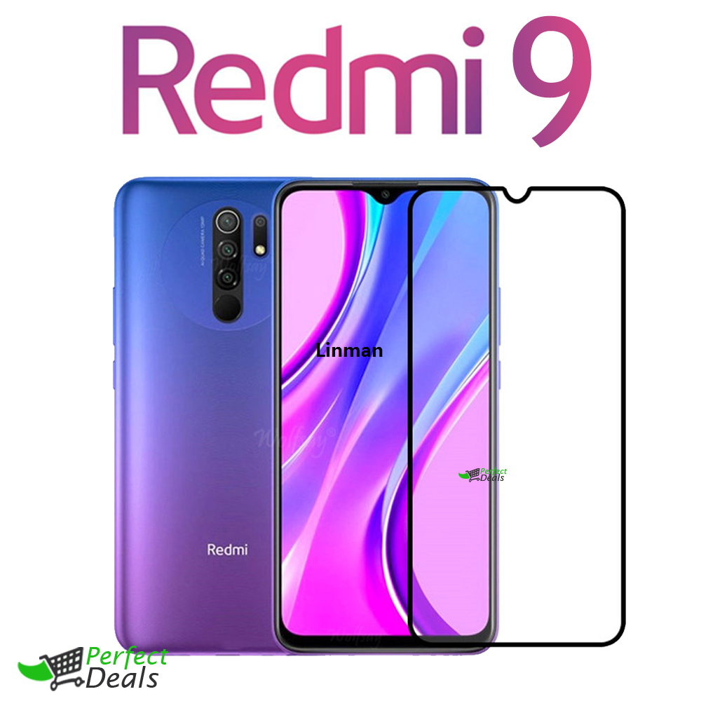 Linman Original 9H Full Glue Edge to Edge Full Screen Anti-ScratSales promotion ch Tempered Glass for Xiaomi Mi Redmi 9T Screen Protection