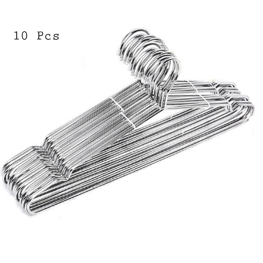 Stainless Steel Clothes Hanger Set 10Pcs