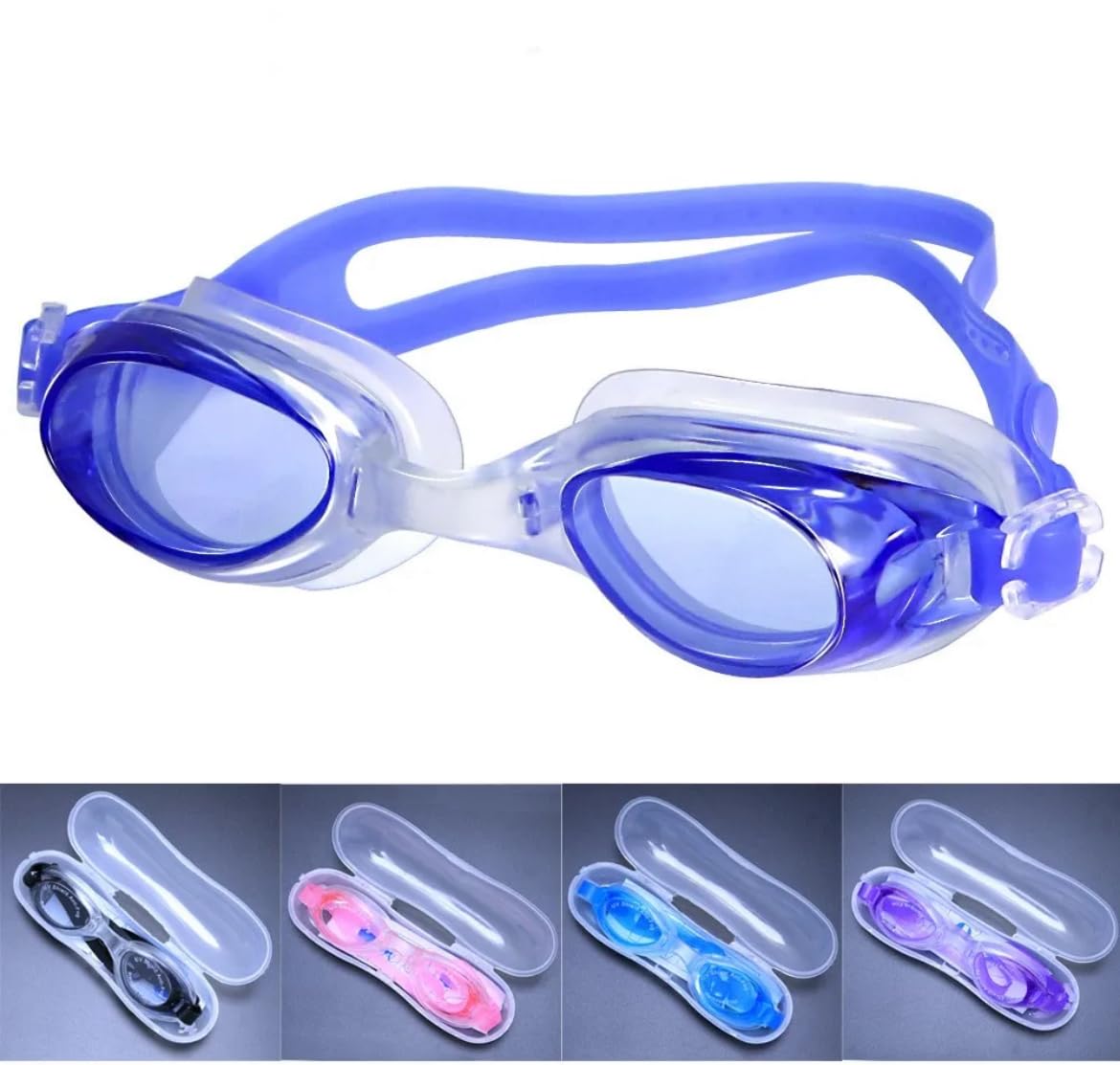 Swimming Goggles for Adult Men Women Youth Kids Child, No Leaking Anti Fog UV 400 Protection Waterproof 180 Degree Clear Vision Triathlon Pool Goggles
