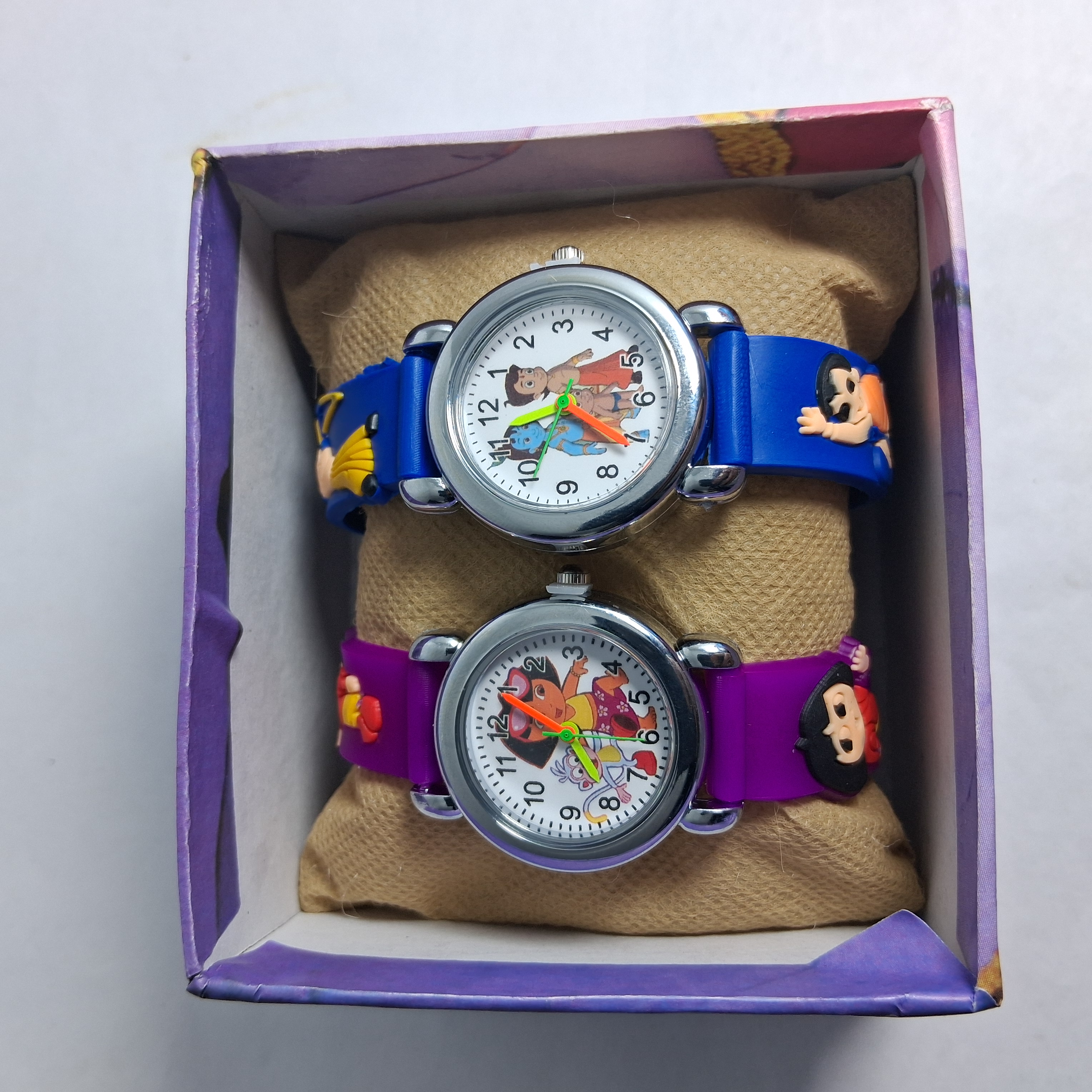 Barbie Princess Kids' Watch Combo - Pink & Purple Set (Set of 2) || Sold By Time Plaza