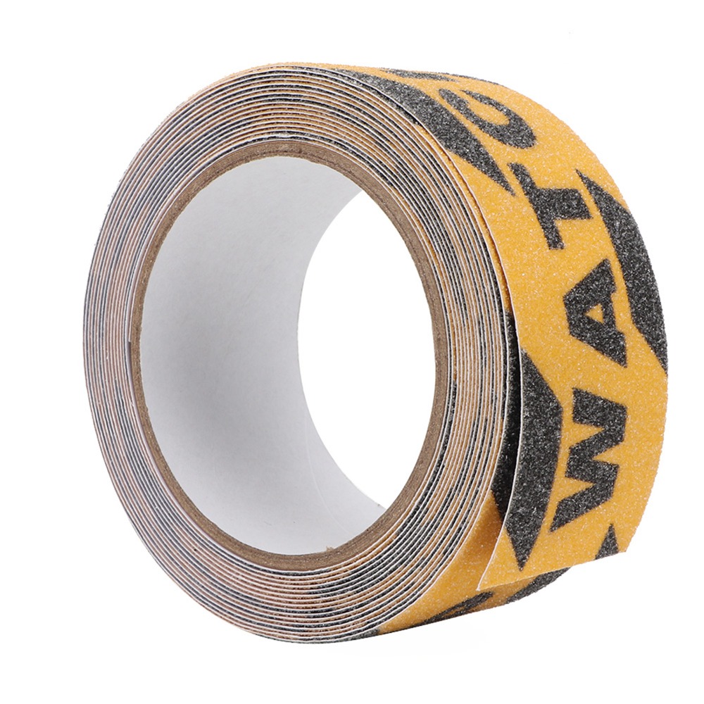 Non Skid PVC Material Non Slip Tape 1.97 Inch Strong Adhesive Safety Tape Black Yellow 5m Floor Tape Stairs Steps
