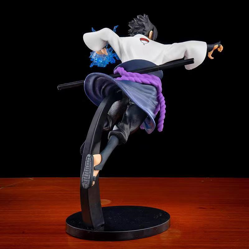 Sutuiying 20cm Naruto Anime Sasuke Figure Action Figures UchihaCartoon Portable Toys PVC Modle Gift Kids Children Toys Doll Naruto Figurine