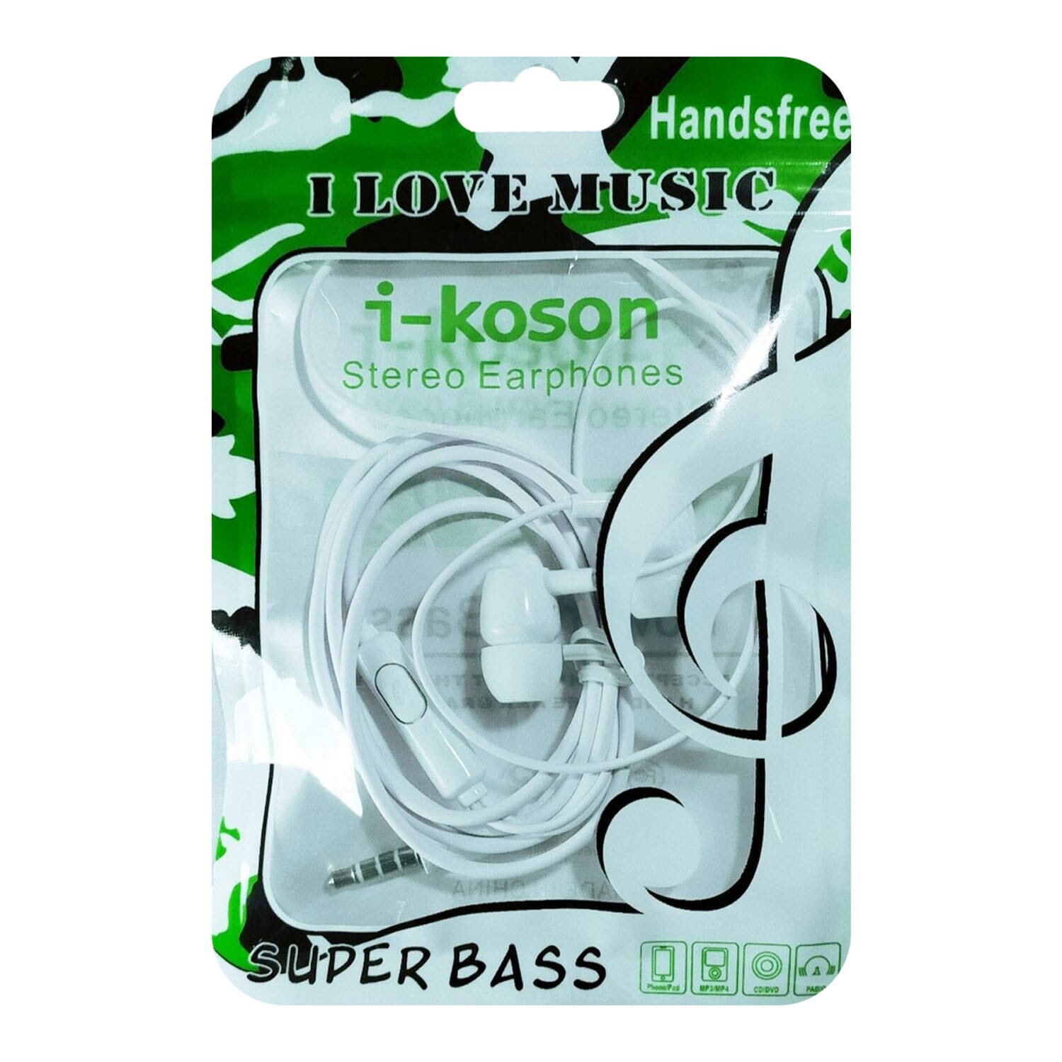 Black Earphones With Mic And Handsfree
