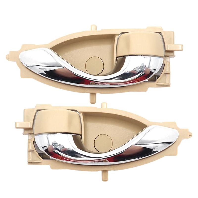 OYPFXMI 1 Pair Beige with Plating Front Left & Right Inner Interior Door Handle for Vios Yaris 2013-2022