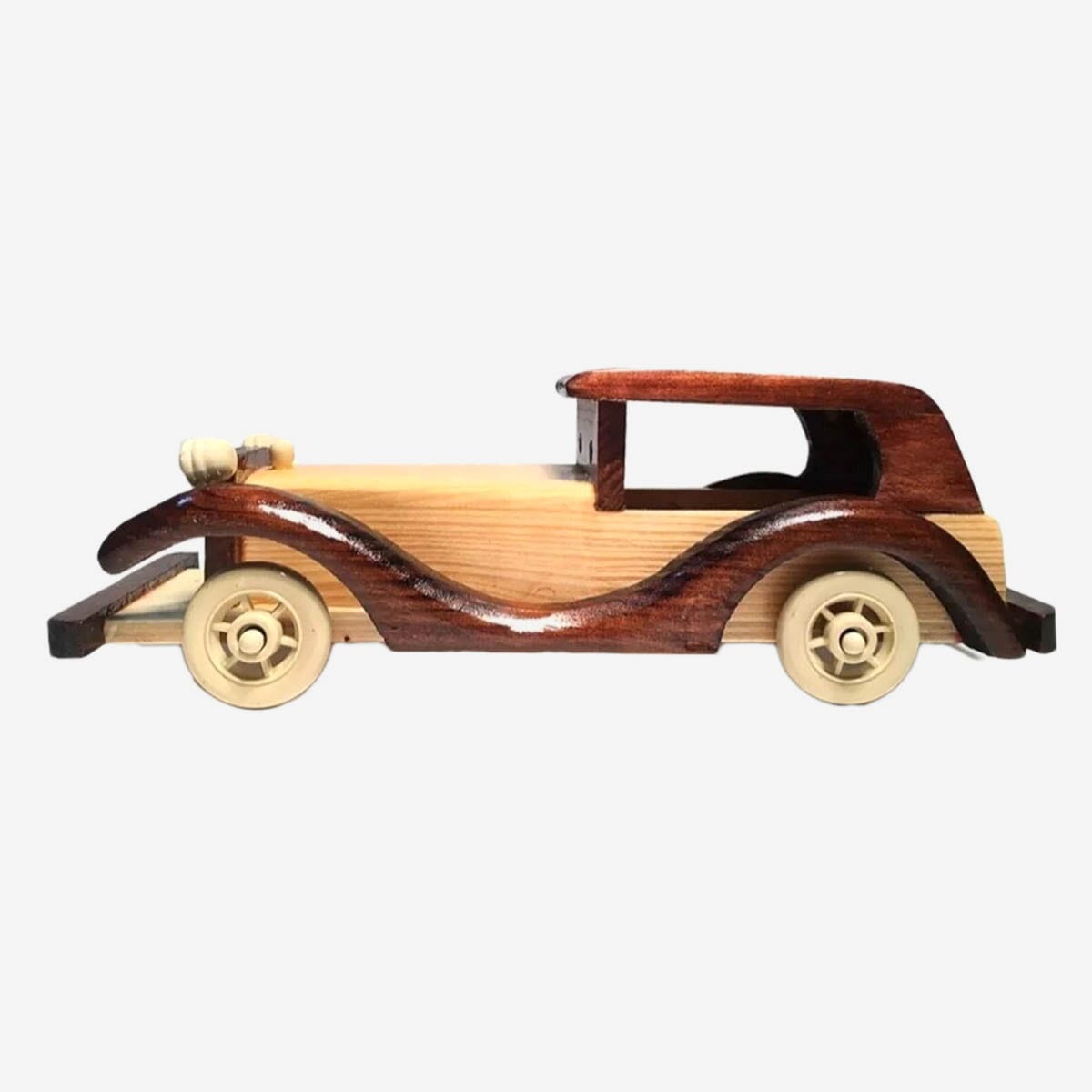 Wooden Antique Classic Vintage Car Showpiece For Desk Decor