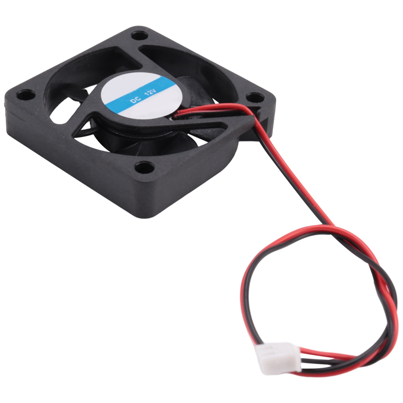 5 Pcs 50mm x 50mm x 10mm 5010 DC 12V 0.1A 2Pin Brushless Cooling Fan