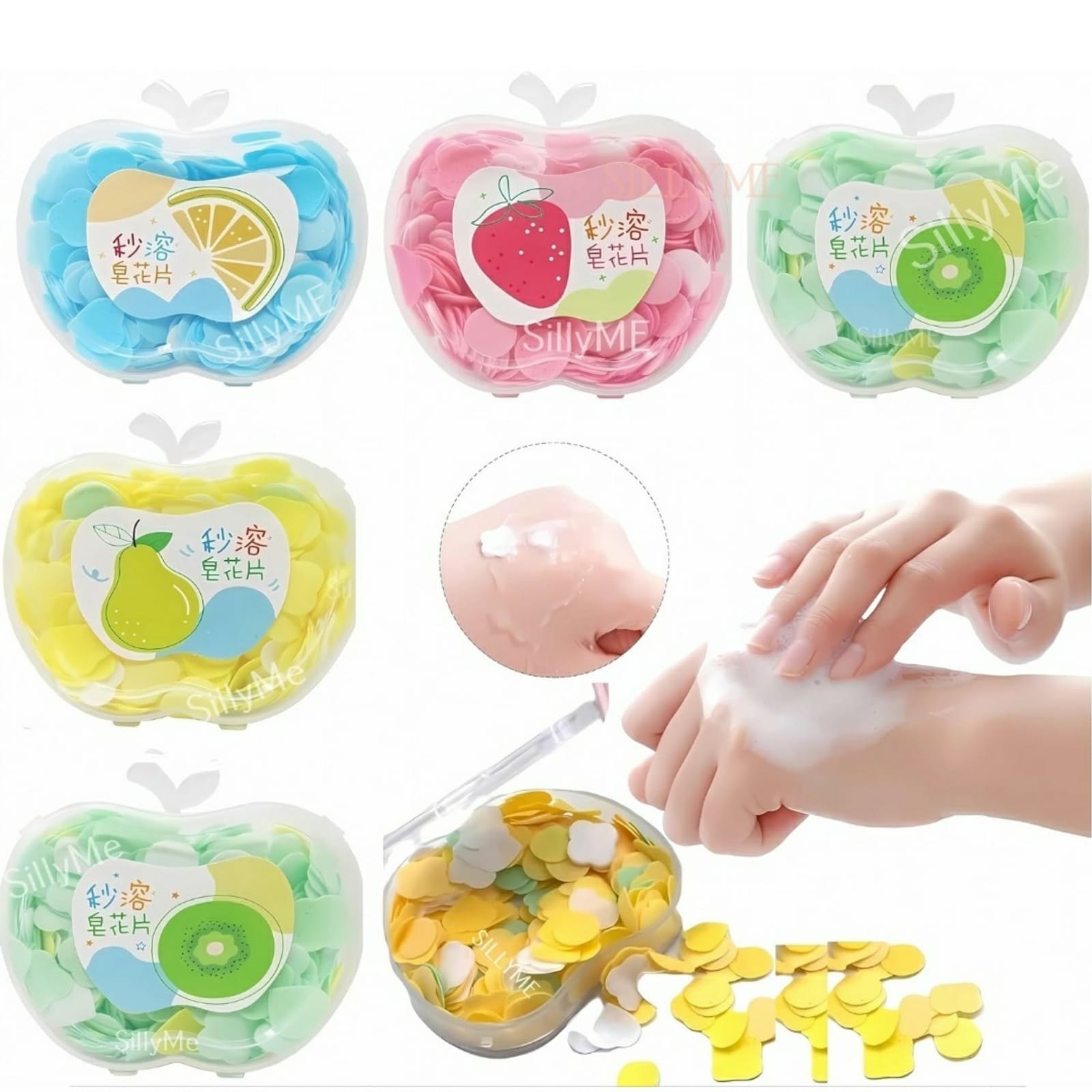 Mini Soap Paper Portable Travel Wash Hand Cleaning Packet Set of 2