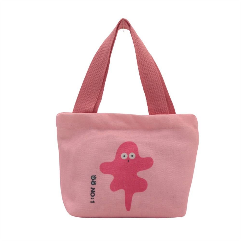 Cute Mini Canvas Bag Small Bags Hand Snack Bag Women's Handbag Korean Style Change Earphone Storage Bags