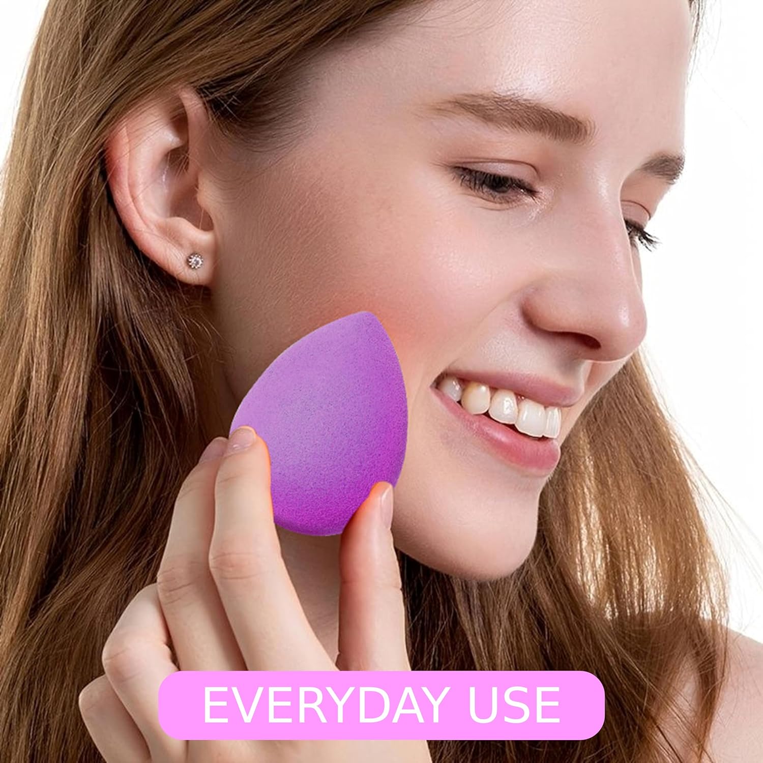 Beauty Blender Makeup Sponge | Soft Beauty Egg for Foundation, Concealer, Cream & Powder | Reusable, Vegan & Cruelty-Free Makeup Sponge