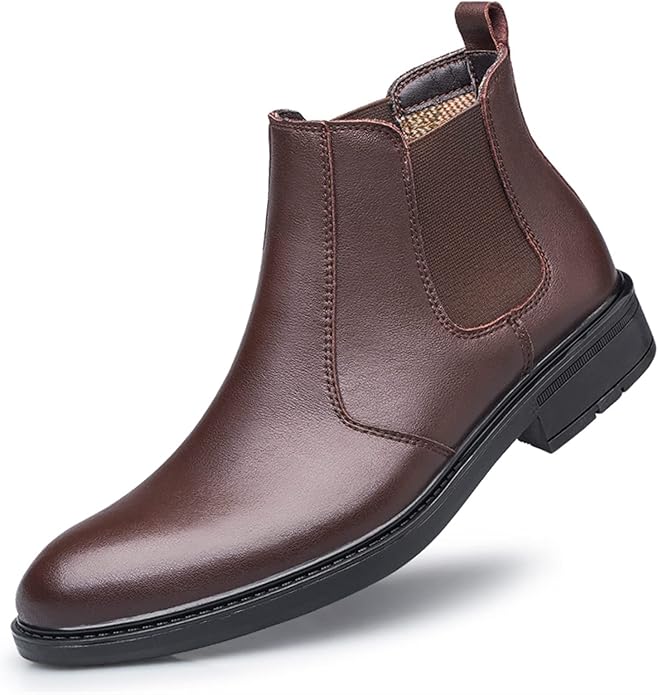 New Brown Leather Classic Ankle Boots