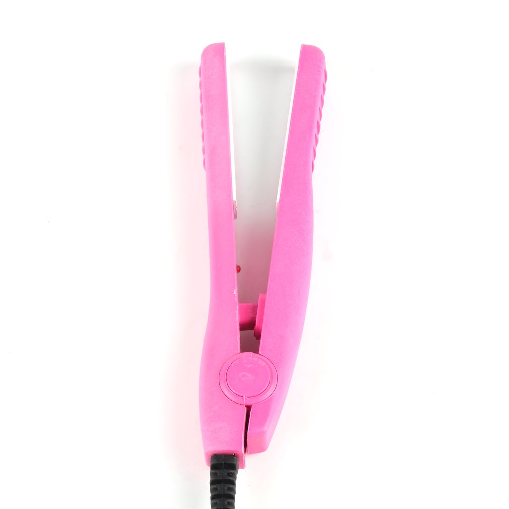 New style Appliance Iron Pink Ceramic Professional Mini Hair Straightening Portable Electronic Hair Straightening Styling Tools for Hair