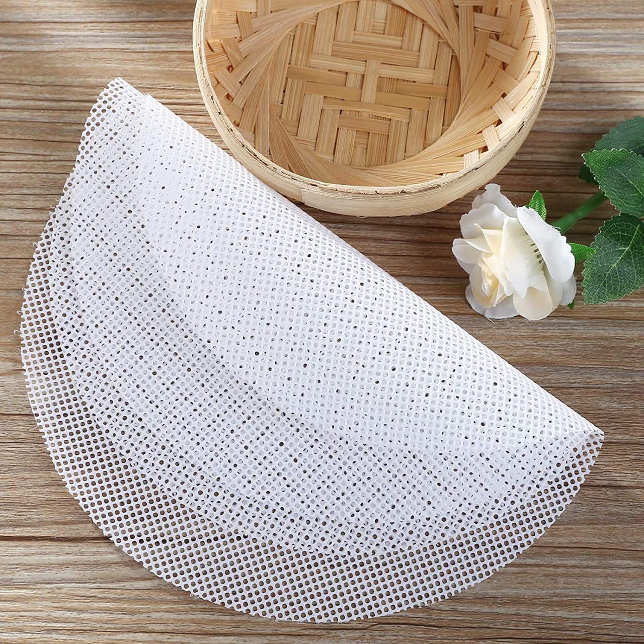 Silicone Steamer Non-Stick Pad Reusable Round Dumpling Mat 60cm 6pces