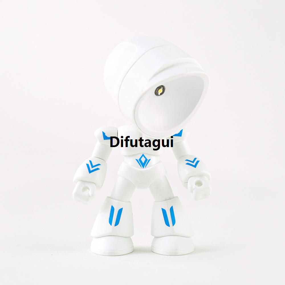 Difutagui Children's Room Gift Holiday Bedside Table Bedroom Light Hero Design Folding Size Mini LED Dynamic Decoration Hot Selling Table Lamp Adjustable Angled Cartoon Desktop Adjustable Photoelectric Night Light Cute For Kids