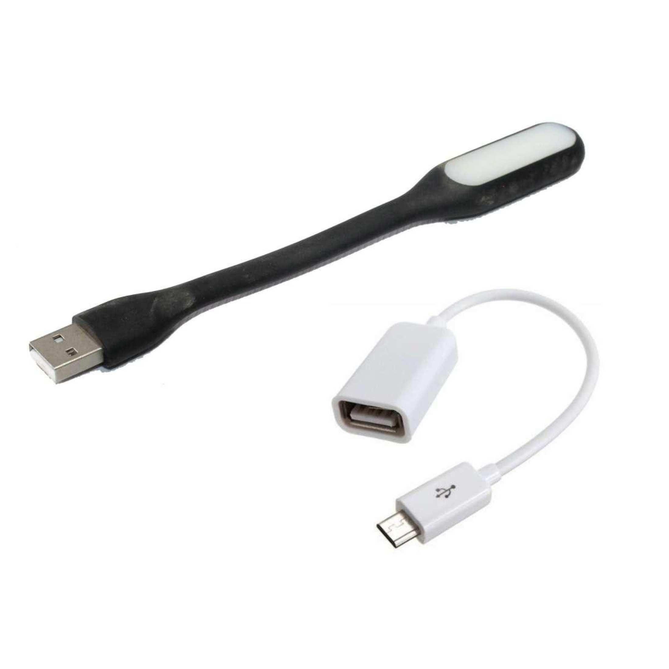 Combo Of OTG Cable And USB Light