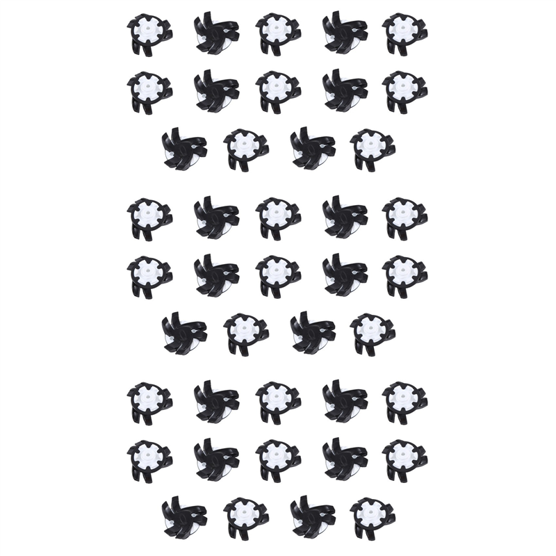 84Pcs Golf Shoe Spikes Pins Non-Slip Turn Fast Twist Screw Spike Accessories Golf Supplies Black + White