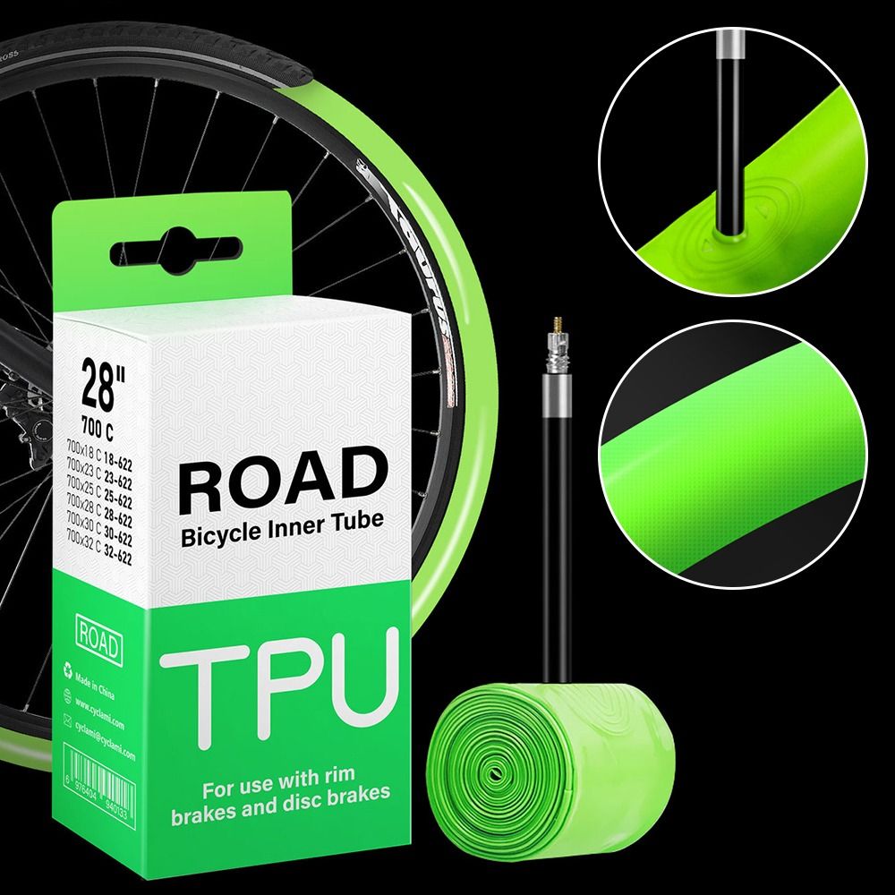 CYCLAMI TPU Ultralight Bike Inner Tube 700C 18 32 MTB Road Bicycle Tire 45 65 mm Length French Presta Valve Tyre Repair Tools