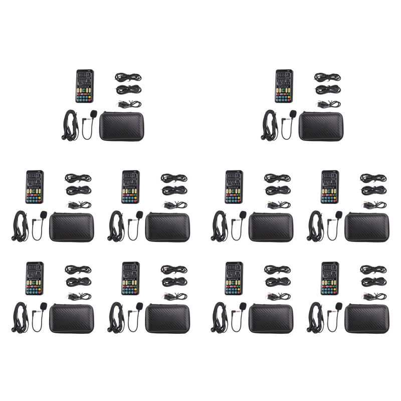 (GGBR) 10X Voice Changer Handheld Microphone Voice Changer with Sound Multifunctional for Phone//Switch (I9)