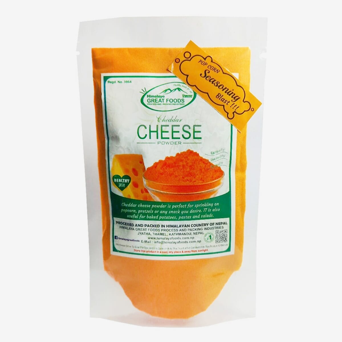 Himalaya Great Foods Cheese Powder Pop Corn Seasoning Blast - 100G