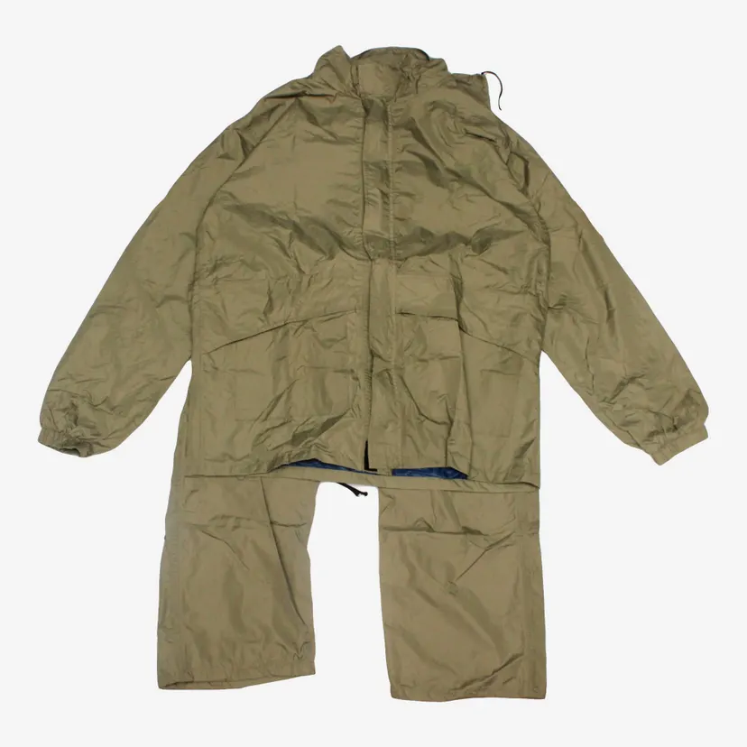 Green Raincoat Set For Men