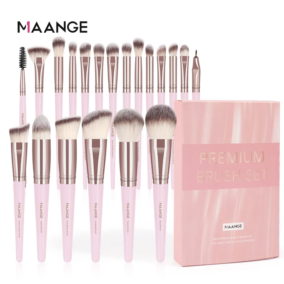 MAANGE 20pcs Professional Makeup Brush Set With Bag MAG52036