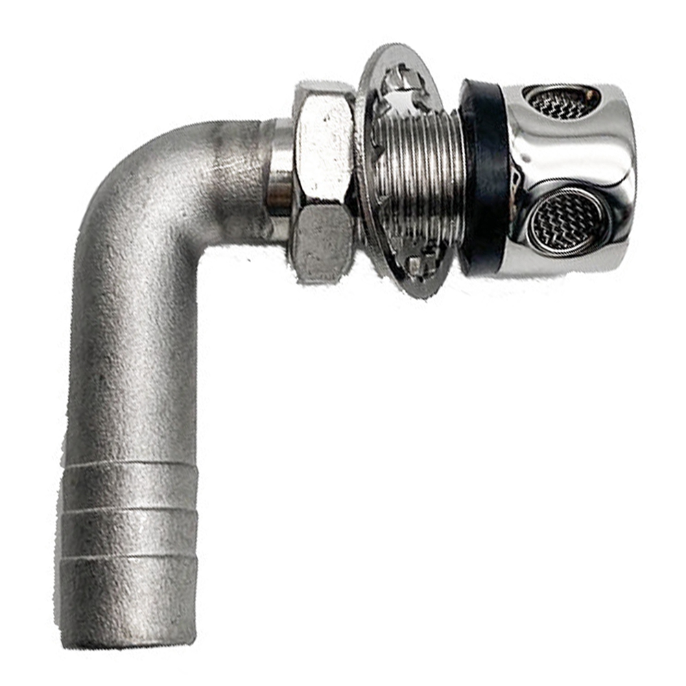 NAMUNY Stainless Steel 90° Bend Fuel Breather Vent 3/5inch - Boat/ Truck/ Car Gas Tank,2 Holes