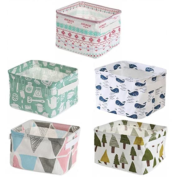 1pc Foldable Basket for Closet Organizing, Multipurpose Storage Box Hamper for Clothings, Socks, Underpants, Kids Toy