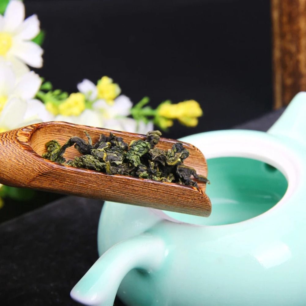 Spoon Delicate Kung Fu Tea Vintage Chinese Style Teaspoon Natural Portable 1PC Bamboo Style Tea Spoon Wooden Teaspoon Accessories