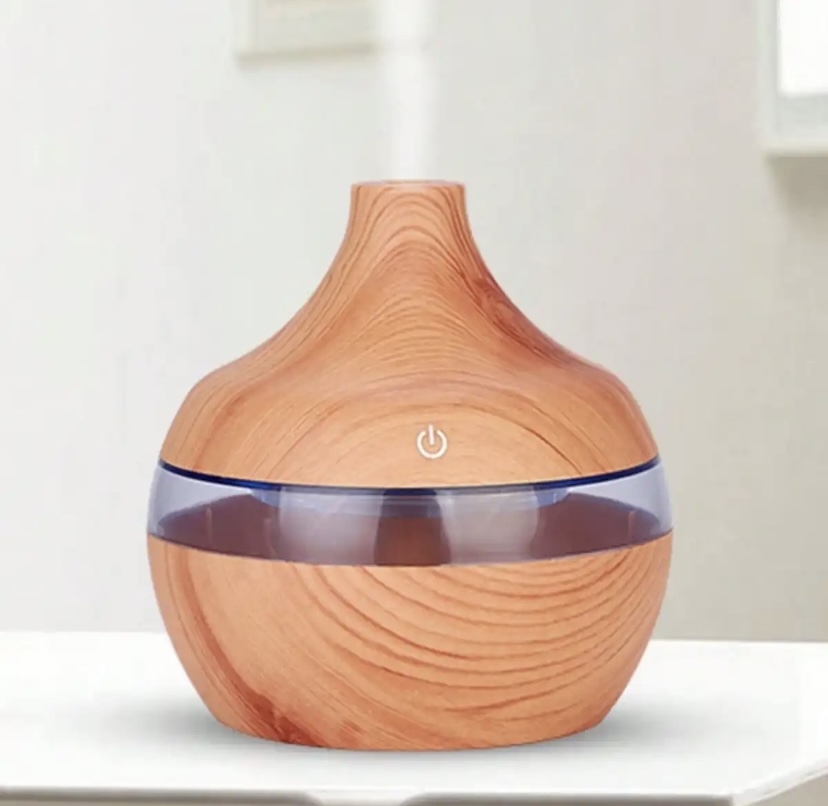 Wood Grain Household Humidifier Aroma Diffuser Atomizer USB