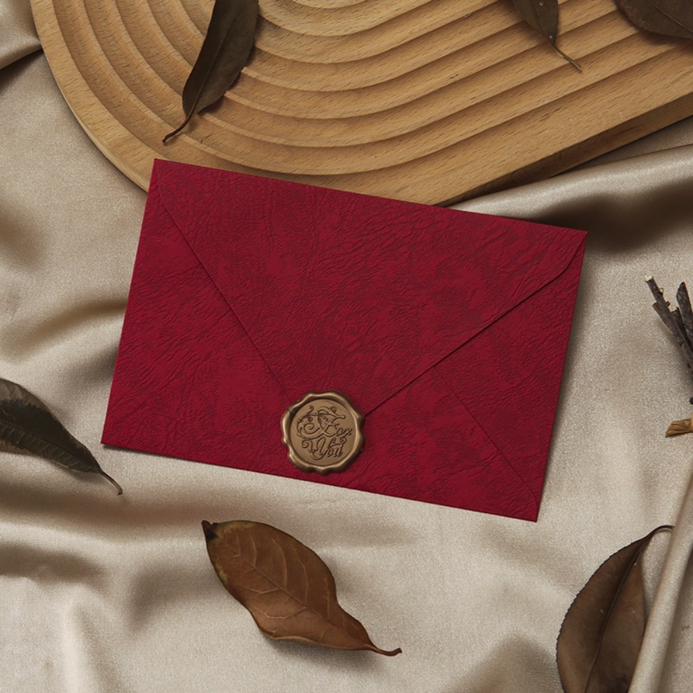 Portable Chinese style Bview Art Linen Brown Paper Envelope Paper Thickness Not Easily Damaged Literary Envelope Paper Tree Pattern Envelope Letter Student