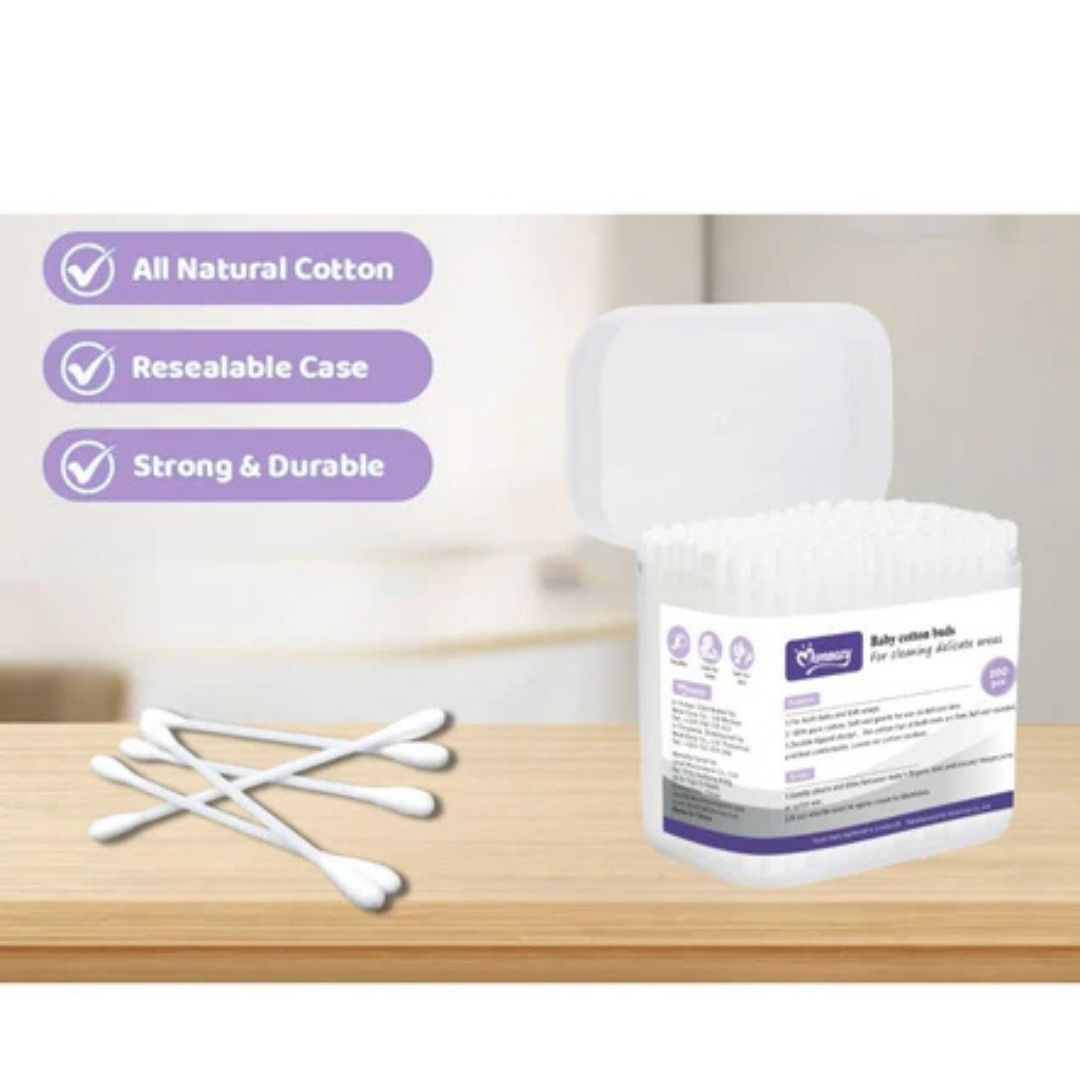 Momeasy Baby Care Cotton Buds - Safe Cleaning Made Easy