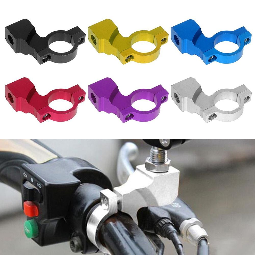 Durable Aluminum Alloy Handlebar Mirror Bracket Retrofit Parts Motorcycle Electricbike Rear View Mirror Holder Multicolor Modification Accessories Mirror Mount Adapter Base Universal