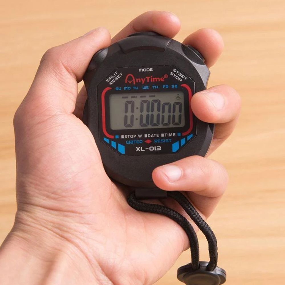 Multifunction Handheld Multi-Function Digital Sports Timer LCD Classic Electronic Stopwatch Waterproof With String Digital Stopwatch Timer