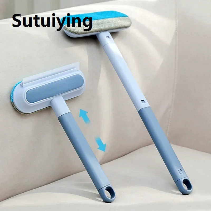 Sutuiying transparent bag Sofa Carpet Hair Dusters Multi-Function Lint Cleaning Brushes Long Handle Clothing Hair Brush Reusable Pet Lint Cleaning Tools