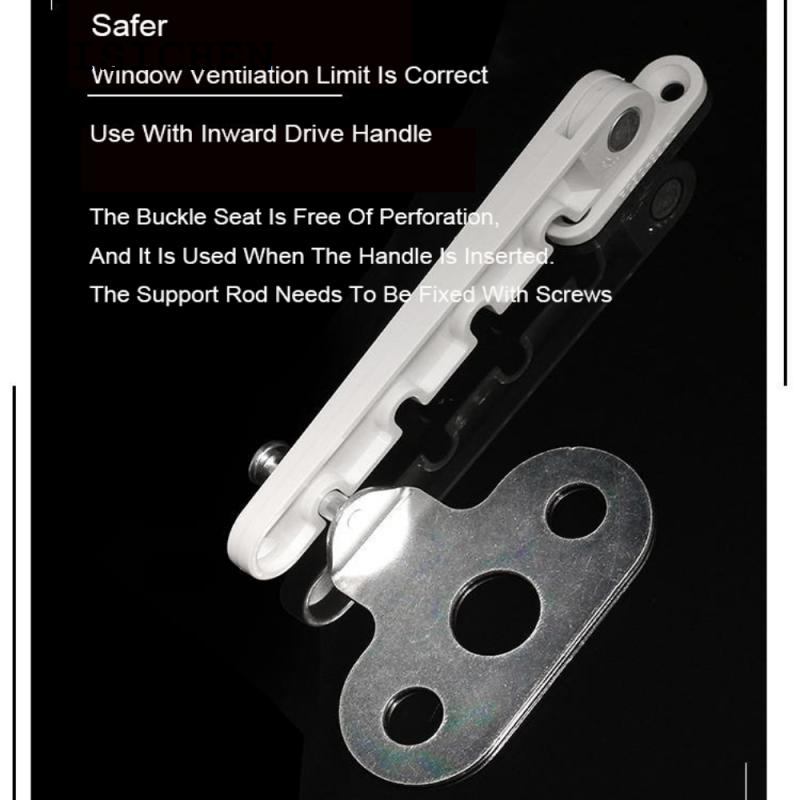 DISICHEN Luxury 1PC Screen Door Window Limiter Child Safety Protection Casement Position Stopper Wind Brace Home Security Doors Lock