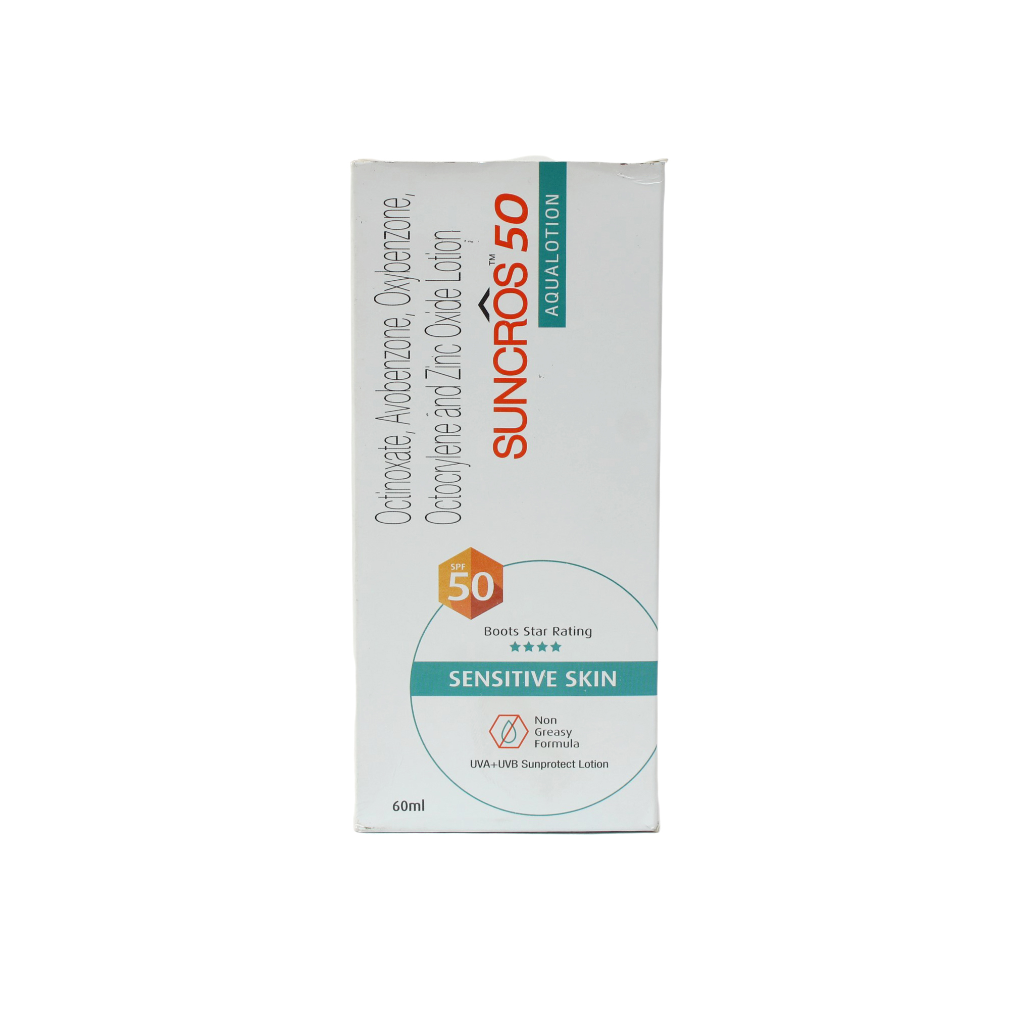 Suncros SPF 50 Sunscreen Aqualotion 60ML
