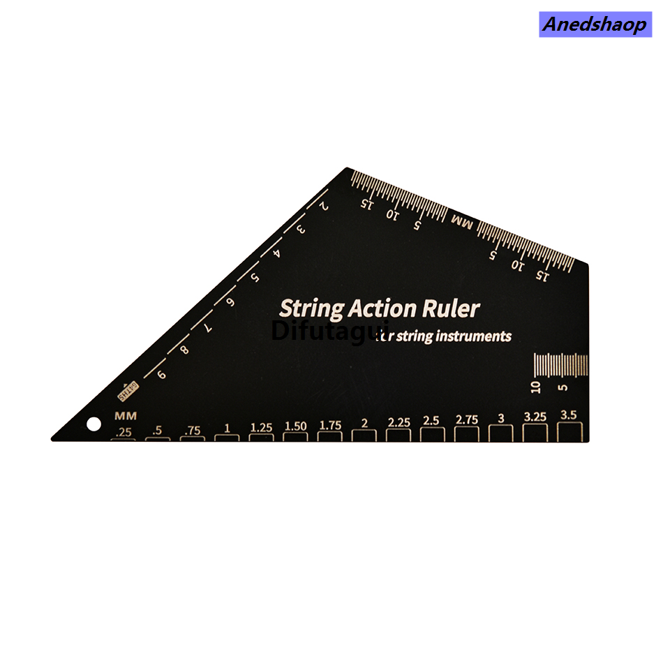 Difutagui Stainless Steel Guitar Strings Action Height Ruler Guitar Profesional Bargain price Leveling 2 In 1 Luthier Tool For Guitar Ukulele Bass