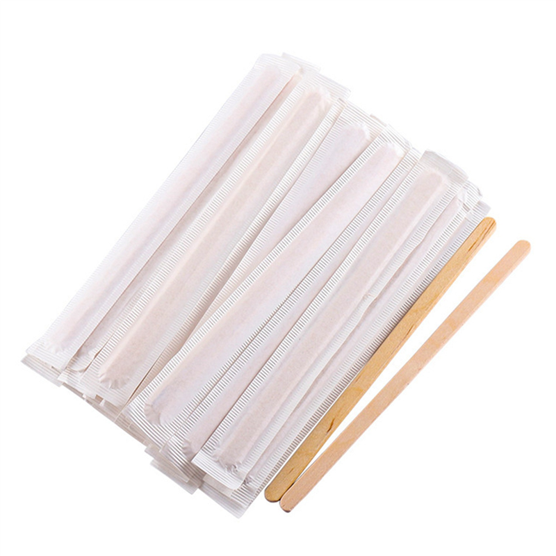 ZOROOM 400Pcs 5.5 Inch Coffee Stirrers Sticks -Natural Wood Eco-Friendly Coffee Beverage MilkTea Disposable Stirrer Stick