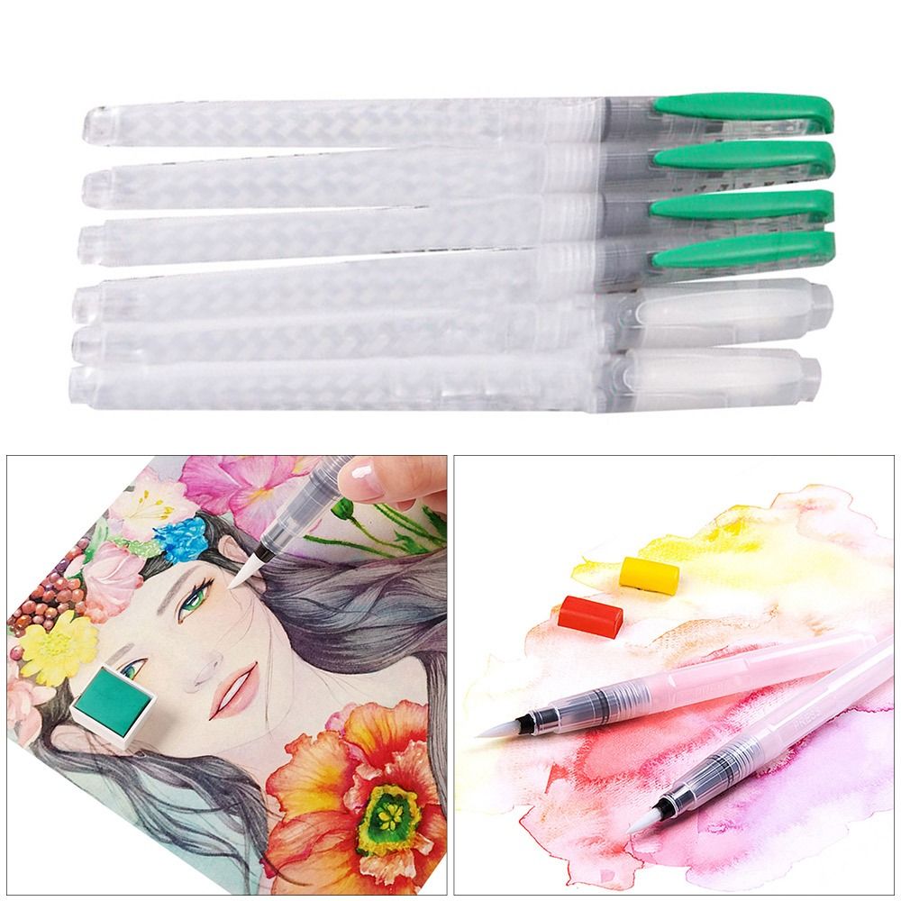 3/6 Piece Water Color Brush Pen Set, Watercolor Paint Pens for Painting Markers Refillable Watercolor Brush Pens Art Supplies pen gpt