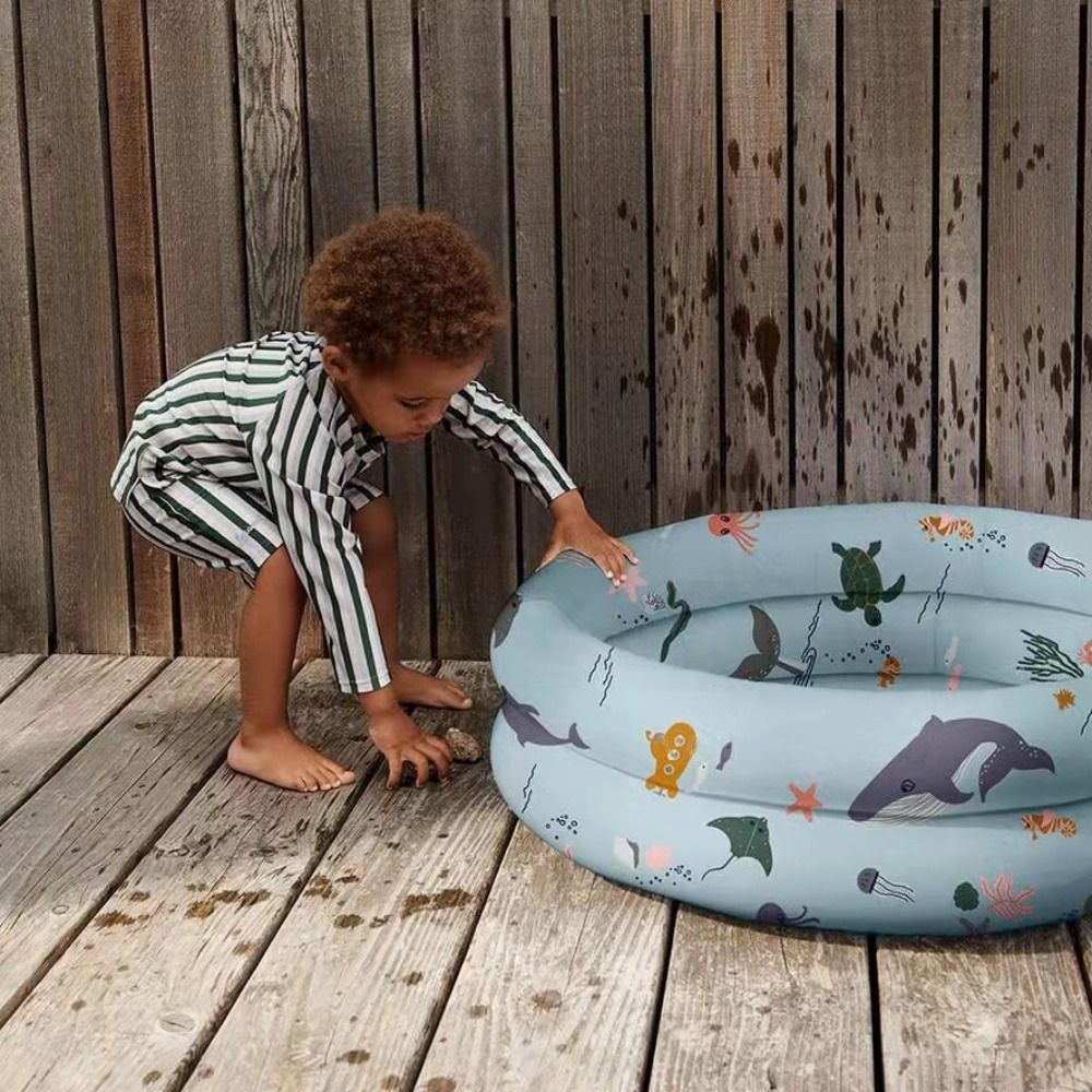 PVC Splash Dinosaur Pet Bathtub Kid Bath Basin Play Sensory Place Mat Play Water Bathtub Kids Swimming Pool Baby Ball Pit Fence