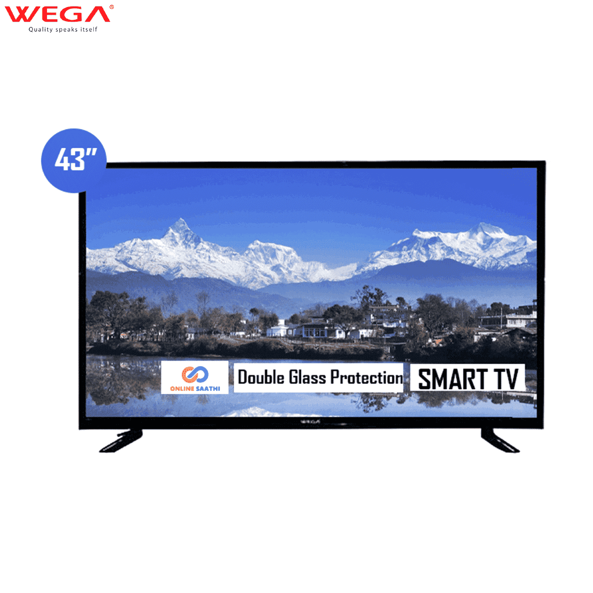 EP Wega 43W4K-X20 43 Inch Smart LED 4K TV Double Glass