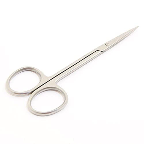 Stainless Steel Small Scissors for Eyebrow Grooming, Nose / Beard / Facial / Hair Trimming, Manicure Pedicure Cuticles Scissors