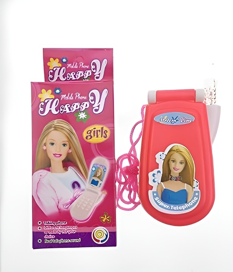 Musical Mobile Phone Slide Model Toy With Music Lights Sound Toys For Kids Pink Colour Plastic Multicolor Birthday Return Gift For Kids