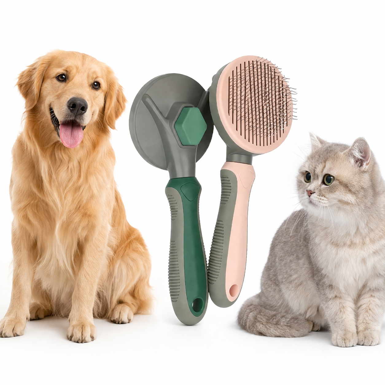 Pet Comb Automatic Dog Comb Self-cleaning Brush
