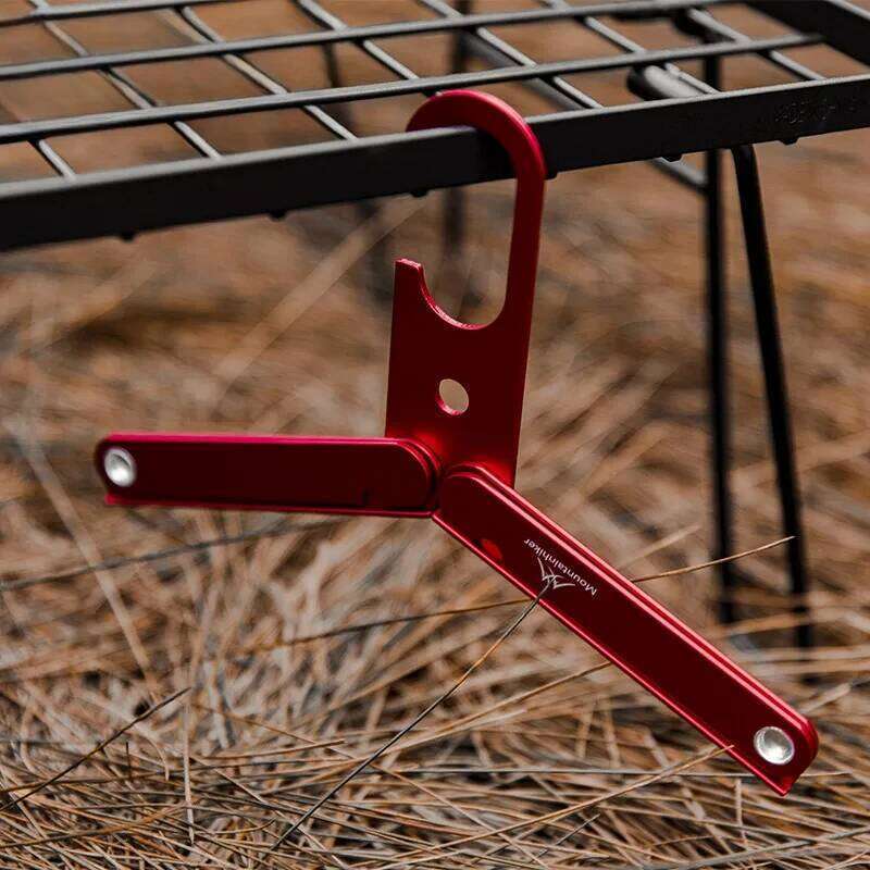 Mountainhiker Folding Household Aluminum Alloy Clothes Hanger Outdoor Camping Portable Coat Drying Rack Metal Hangers for Travel