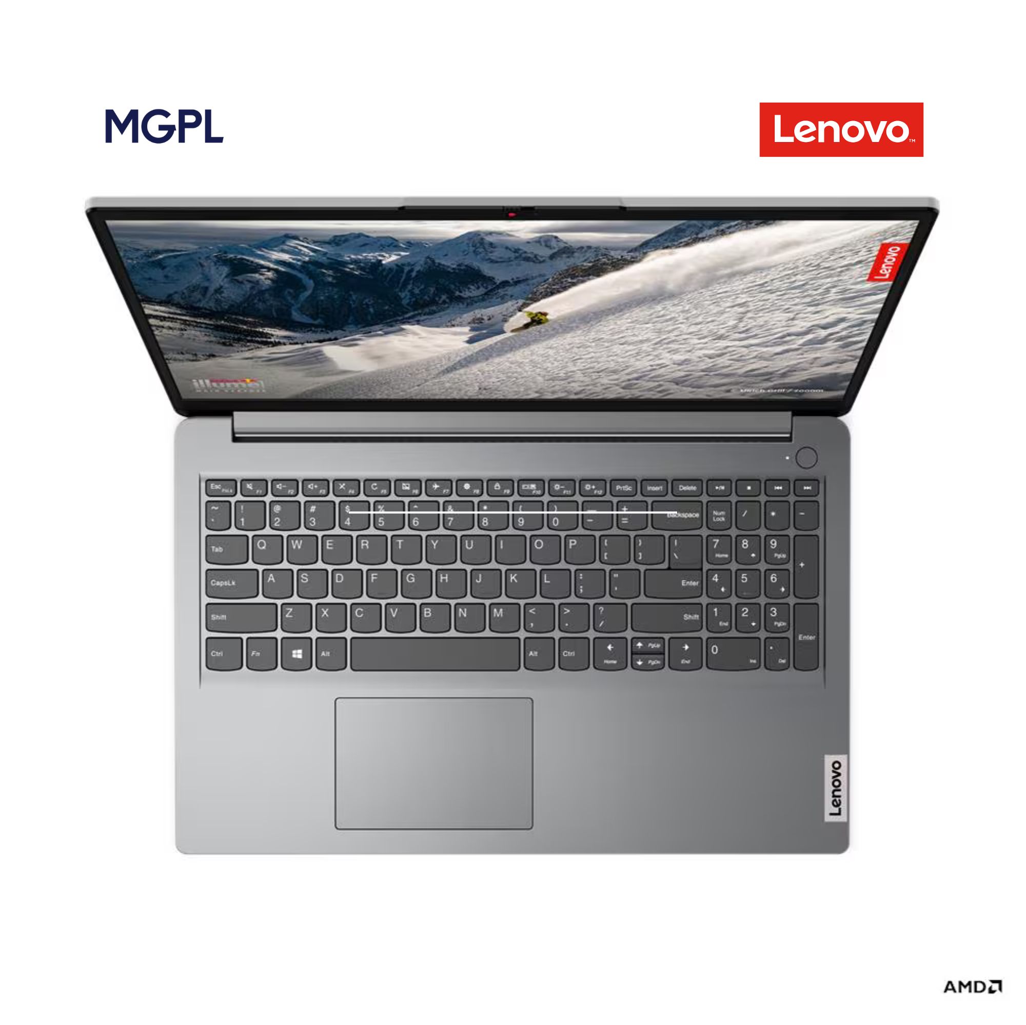 Lenovo IdeaPad 1 AMD Ryzen 5 7520U Processor | 16GB LPDDR5-5500 RAM | 512GB SSD M.2 2242 PCIe 4.0x4 NVMe | 15.6" FHD IPS 250 nits Anti-Glare Display