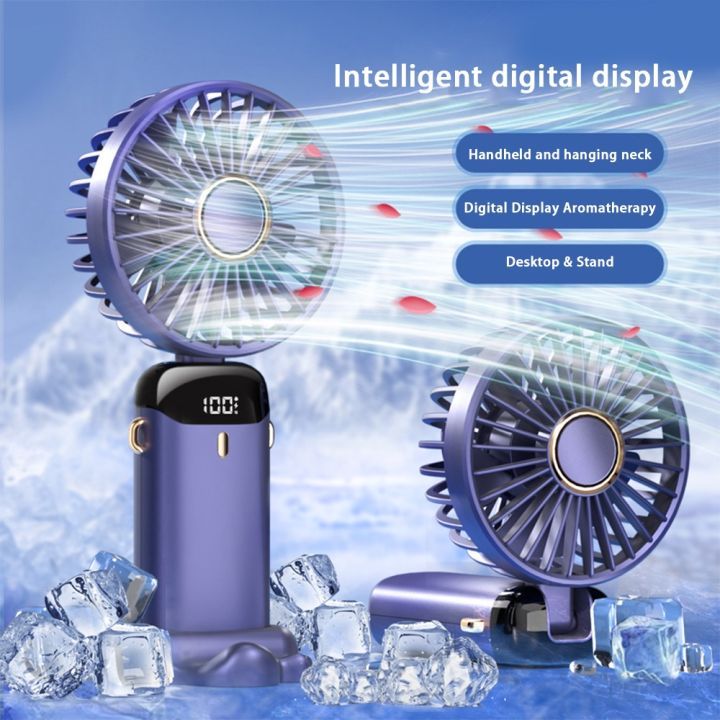Digital Electronic Mini Fan X5 Led Digital Display Fan