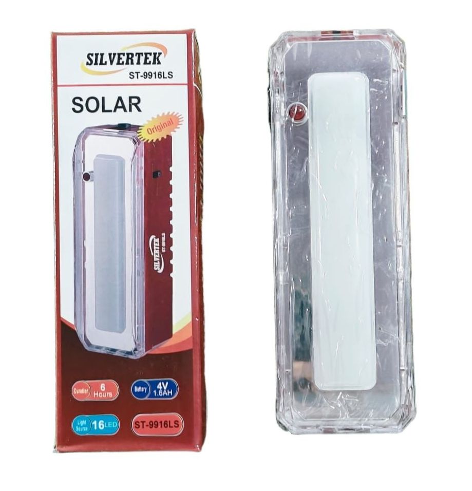 Silvertek Rechargeable Solar Handy Light ST-9916LS | Dual Torch & High Light Functions | 16 LED Light Source | Long Operating Time | Solar Charge