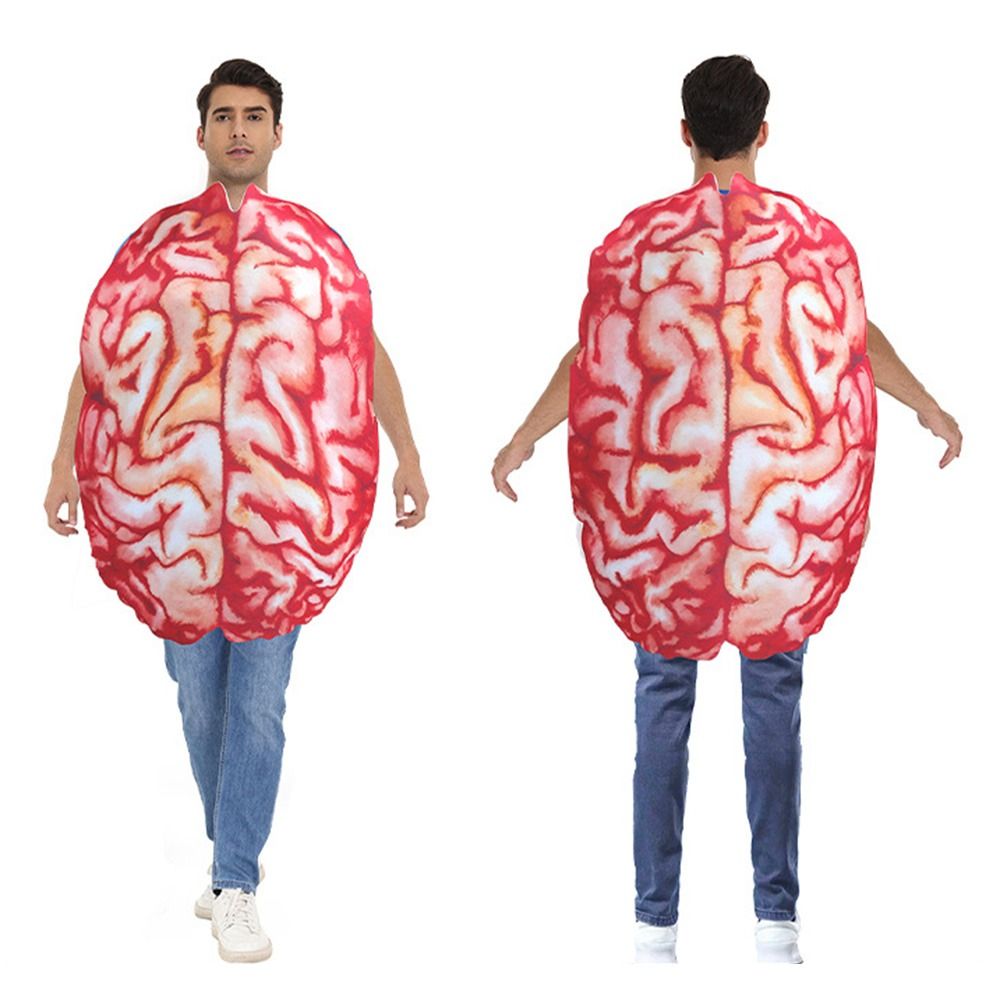 Children's Gifts Creativity Heart Design Cosplay Costume Visceral Organs Print Funny Halloween Kids Costume Comfortable Realistic Printed Jumpsuit Party