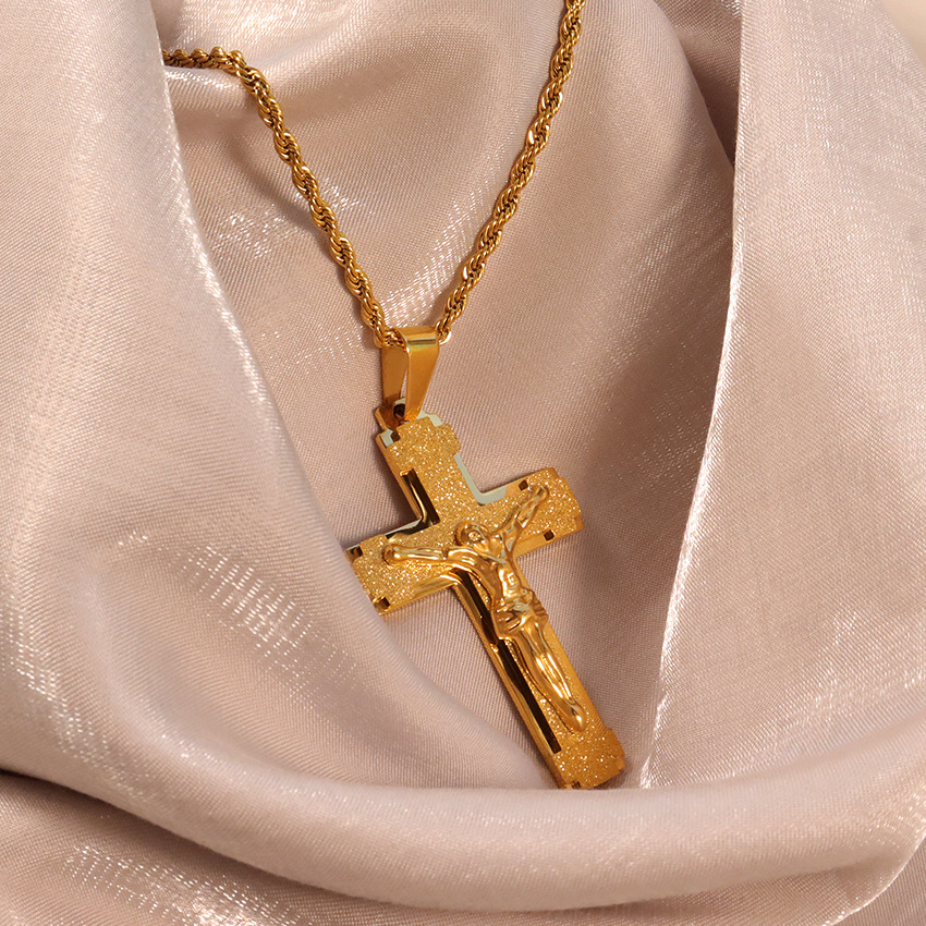 【Prices are low- Now don't steel necklace stainless steel pestle pendant men's fashion sweater chain